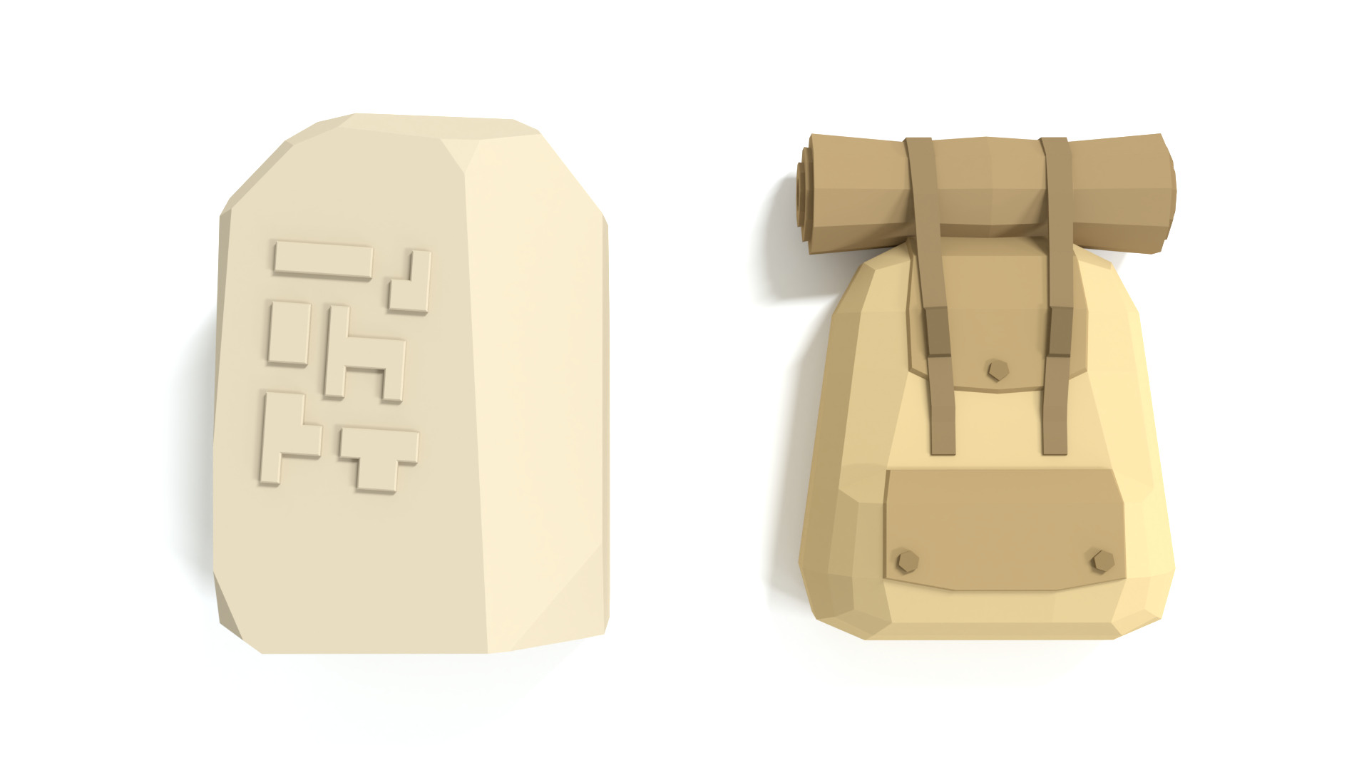 Low Poly Explorer Tools 3D Models