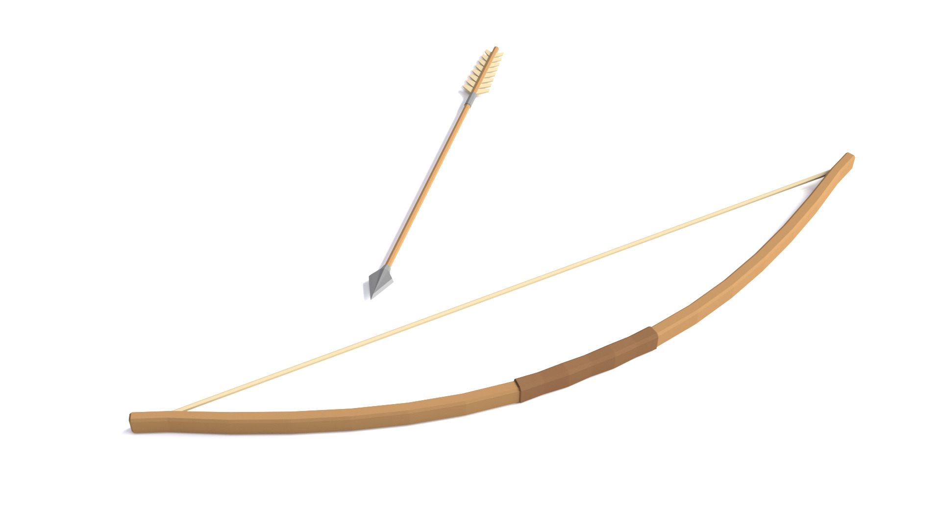 Low Poly Viking Weapons 3D Models