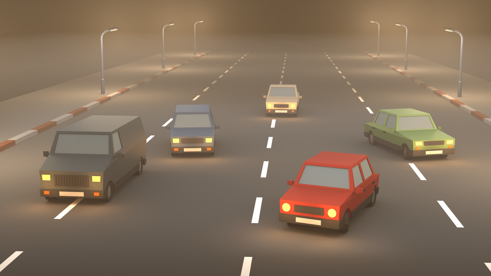 Low Poly City Cars 3D Models