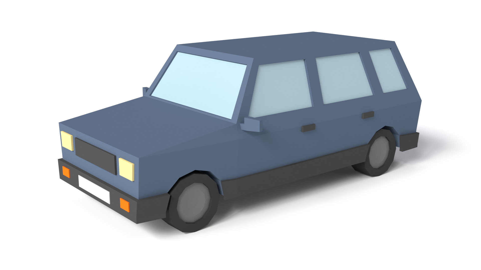 Low Poly City Cars 3D Models