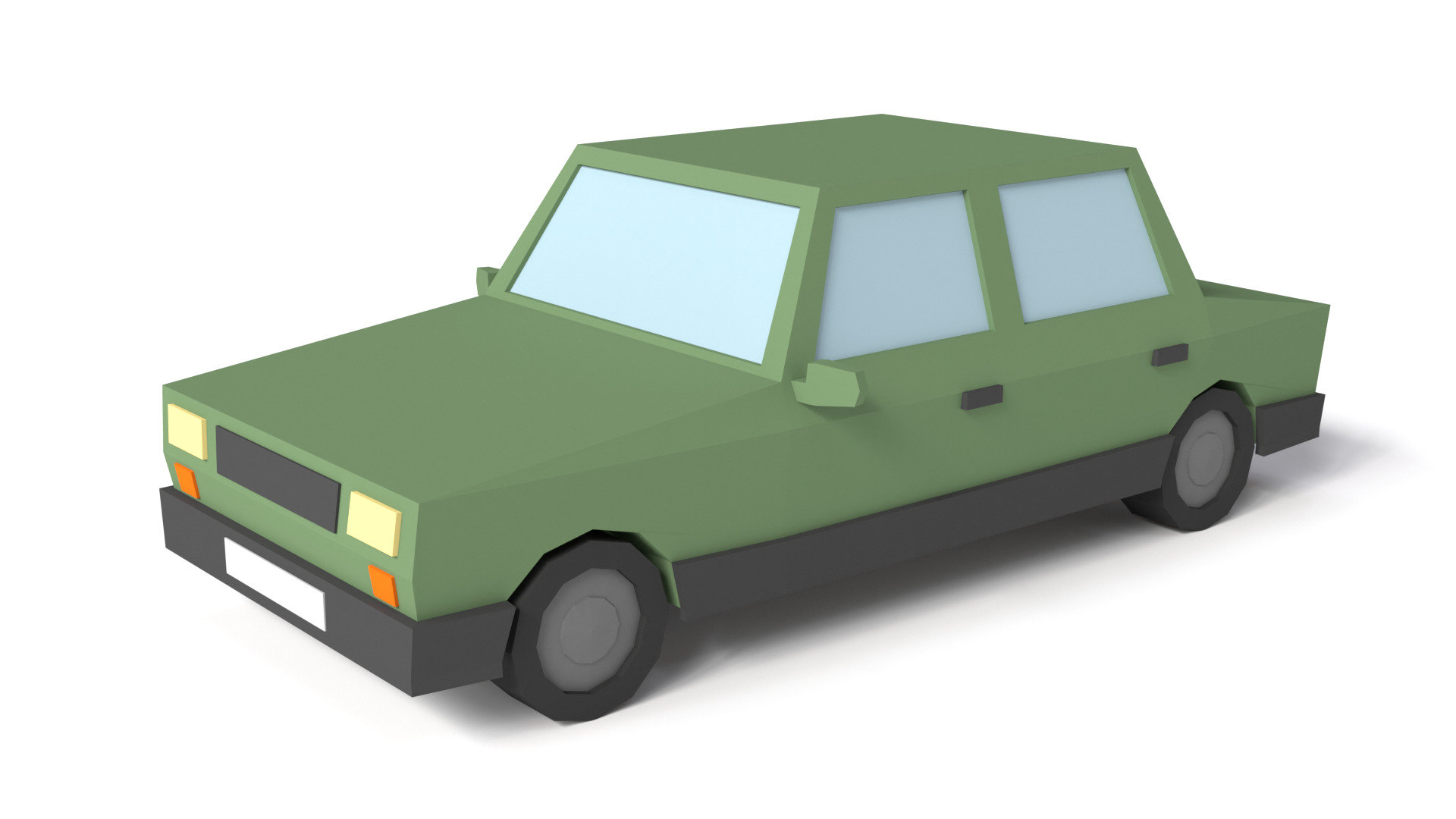 Low Poly City Cars 3D Models