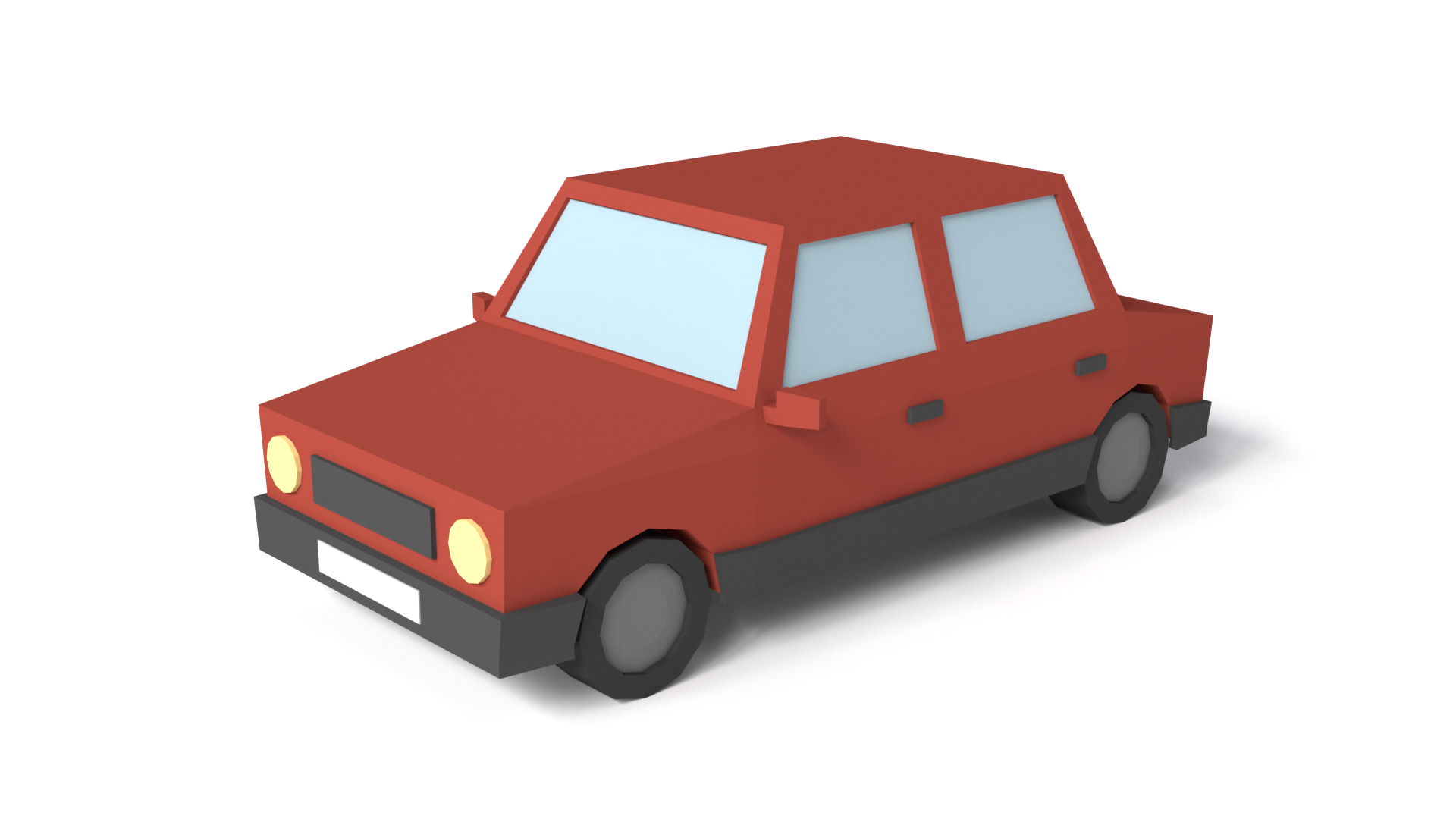 Low Poly City Cars 3D Models